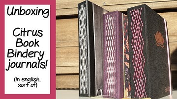 Citrus Book Bindery HANDMADE JOURNALS | Unboxing