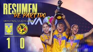 Resumen Tigres 1-0 América Femenil Gran Final Vuelta Apertura 2025 Liga Mx Femenil