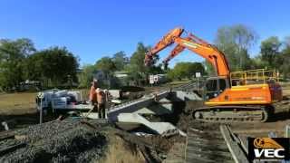 VEC: Central-West QLD, Bridge Replacement Direct Fix Time-lapse