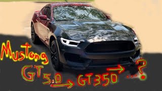 Our Wrecked 2017 Mustang GT Gets A Ford OEM GT350 Conversion!!! Part  5