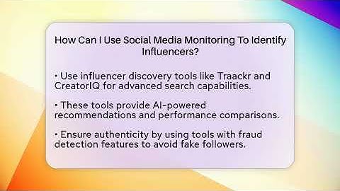 How Can I Use Social Media Monitoring To Identify Influencers? - Everyday-Networking