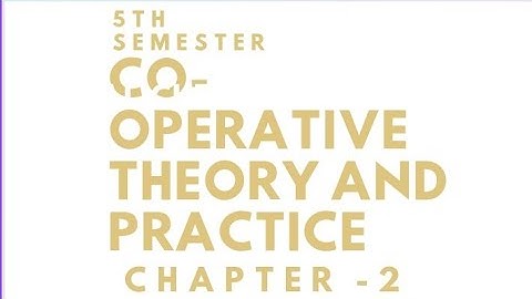 5th sem cooperative theory and practice |calicut university