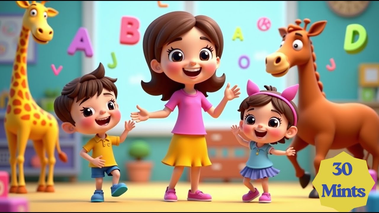 A to Z Alphabet Song | 30 Minutes ABC Learning Video for Toddlers - YouTube