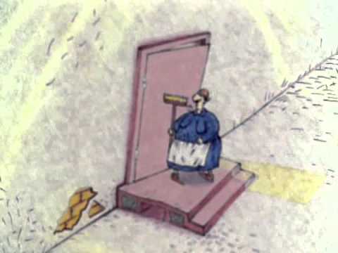Уборщица в банке мультфильм