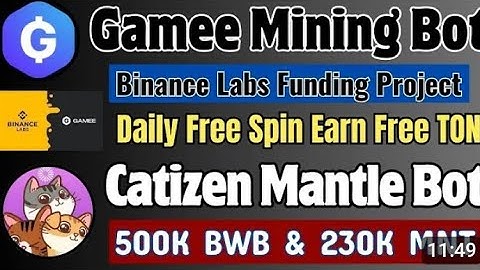 Gamee Telegram mining Bot | free loot point 1000$ | New top best Airdrop 2024
