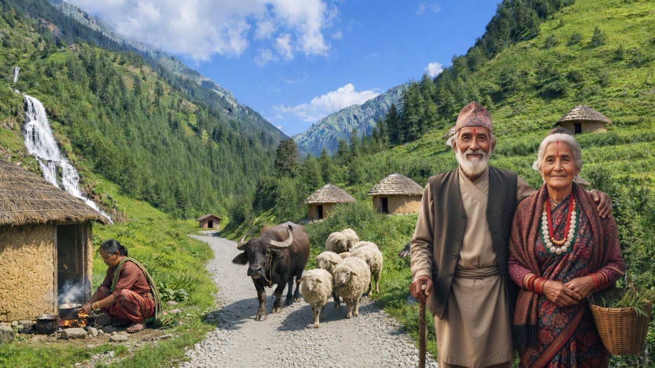 Beautiful Mountain Village of Nepal | Peaceful and Relaxing Life in the Himalaya🇳🇵