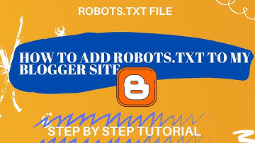 How To Create and Add Robots.txt file in blogger ( Fast Crawling Robots.txt file)