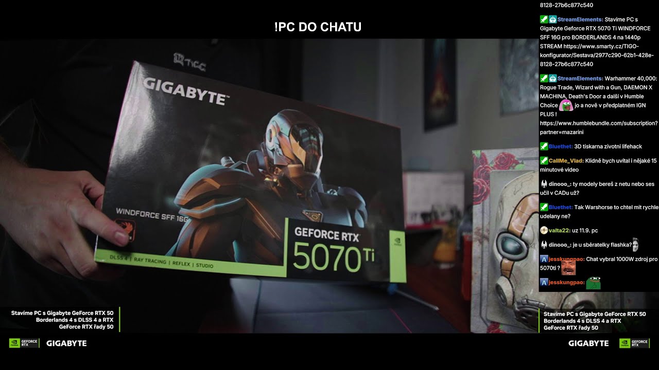 Staveni nového PC CENA/VYKON pro Borderlands 4!