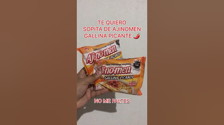 “❤️” SI AMAS EL AJINOMEN DE GALLINA PICANTE #food #comida #ajinomen #sopa #soup #likeme #follow