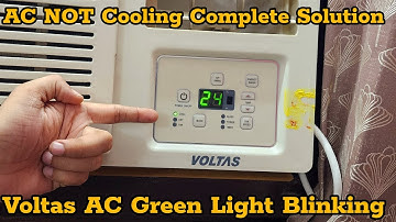 Voltas AC Green Light Blinking Issue | Voltas AC Not Cooling Issue Complete Solution Shown