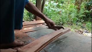 proses pembuatan gagang & sarung pedang dari kayu setigi vs tanduk full motif