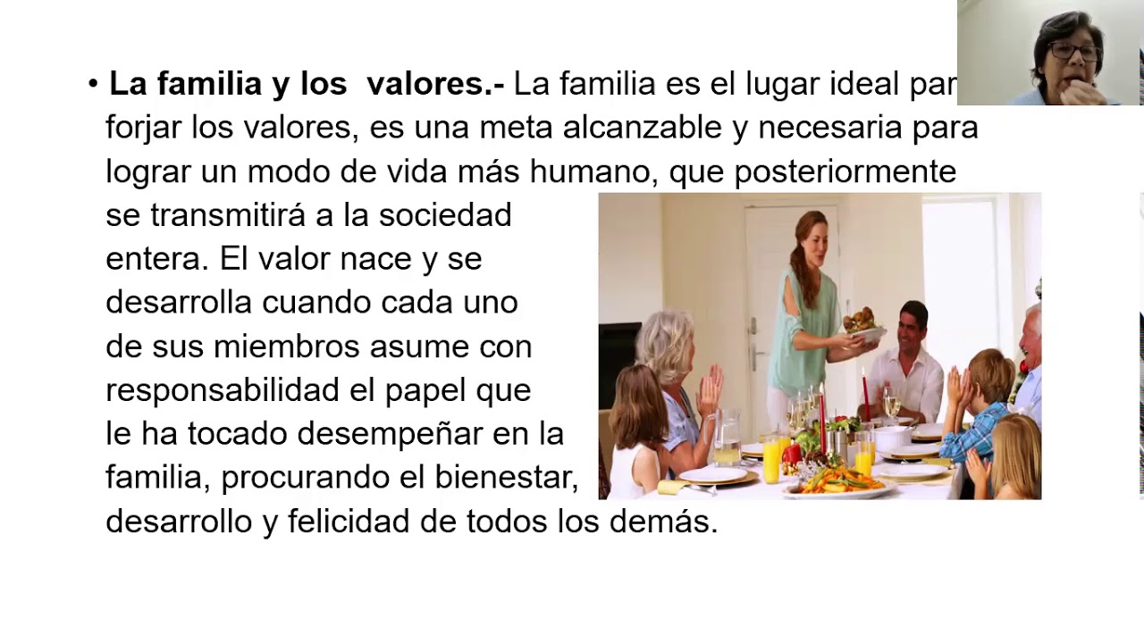 La familia base de la sociedad, los valores y la fe YouTube