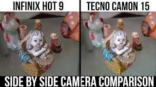 Tecno Camon 15 VS Infinix Hot 9 | Side by Side Camera Comparison