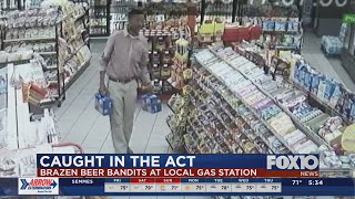 Caught In The Act: Brazen Beer Bandits