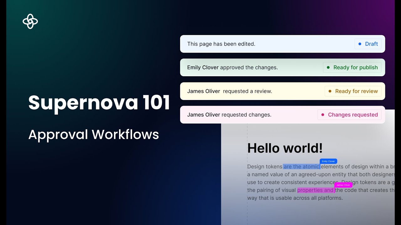 Approval Workflows | Supernova 101 - YouTube