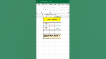 How to use Iferror Formula? #iferror