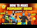 How To Make A Permanent Squad For Esports And Rank Push - Garena Free Fire