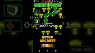 Centipede classic android screenshot 2