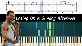 Video thumbnail of "How to play piano part of Lazing On A Sunday Afternoon by Queen"