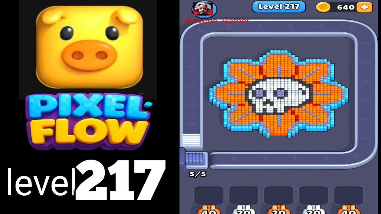 Pixel Flow level 217 Walkthrough Solution