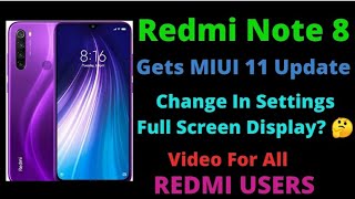 Redmi Note 8 New Update. Changes in Settings. \Notification Sound Changes\\ MIUI 11.0.1.0. PCOINXM \ screenshot 5