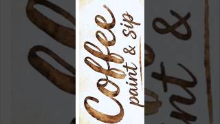 Coffee Painting -8500119595 ❤️‍🔥 #shorts #coffee #coffeeart