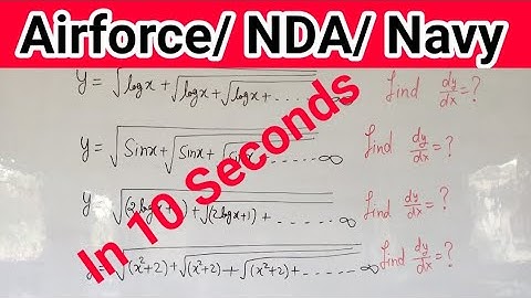 Differentiation short trick | Airforce/ navy/SSR/NDA| TGT/PGT | IIT/JEE #MathShortTrick