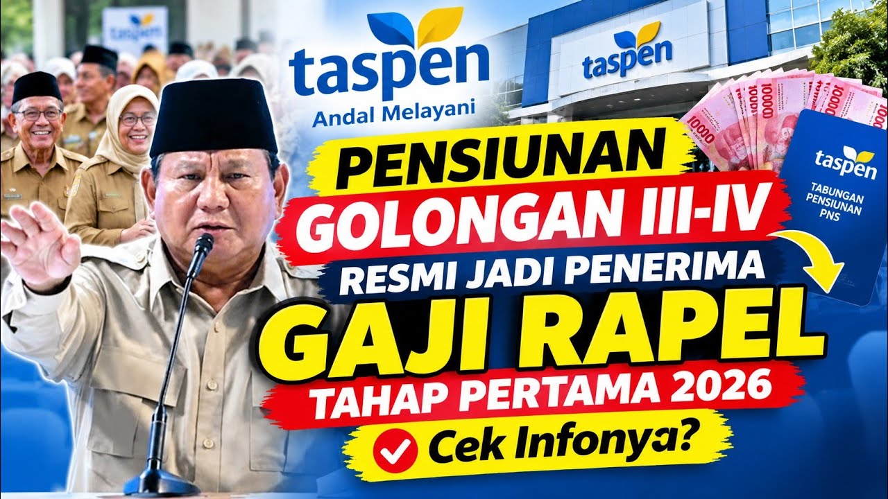PENSIUNAN GOLONGAN III-IV RESMI JADI PENERIMA GAJI RAPE… — Transcript