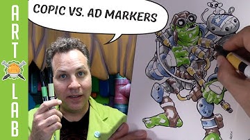 Copic vs. AD Markers/ Alcohol vs. Xylene