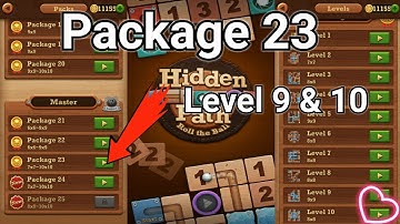 Roll the ball Hidden path || Master  || package 23 || Level 9 || Level 10 || All Level