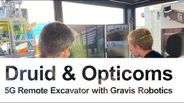 Druid and Opticoms 5G Remote Excavator