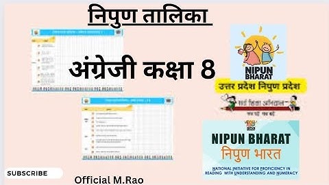 Nipun talika English class 8 @official M.Rao