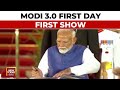 Prime Minister Narendra Modi reaches PM Office day after oath