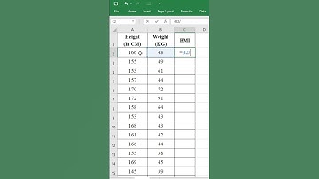 Perhitungan BMI hanya dalam 20 detik😱😱😱🔥#shorts #excel #viral #shortfeed