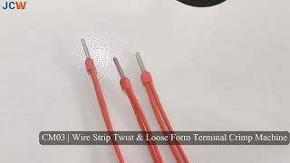 JCW-CM03 | Wire Stripping, Joint Twisting & Twin Wire Ferrule Crimping Machine