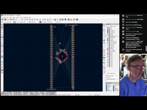 STM32 Microcontroller Dev Board PCB Design (KiCAD) Part 2 Livestream Supercut