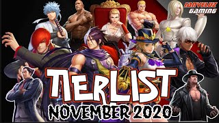 TOP 40 FIGHTERS in KOF All Star | Updated TIER LIST in NOVEMBER 2020 Global Server