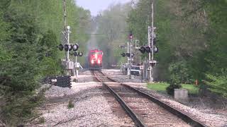 Where The Freeport Sub Crosses The Prairie Path w/Hopper Train