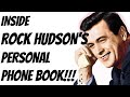 Rock Hudson's PERSONAL Phone Book! Who is in?  Doris Day?  Liz Taylor Scott Michaels Dearly Departed