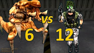 6 Voltigores vs 12 OpFor Grunts - Half-Life Opposing Force Retro Battles