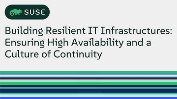 Building Resilient IT Infrastructures: Ensuring High Availability and a Culture of Continuity