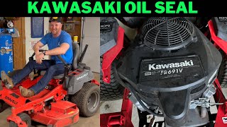 Kawasaki Crankshaft Oil Seal Replacement, FR691V on Gravely Zero-turn Mower