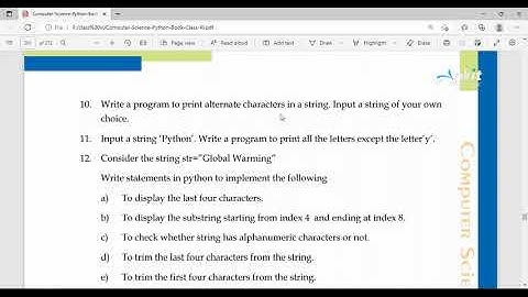 Python String - Display Alternative Character