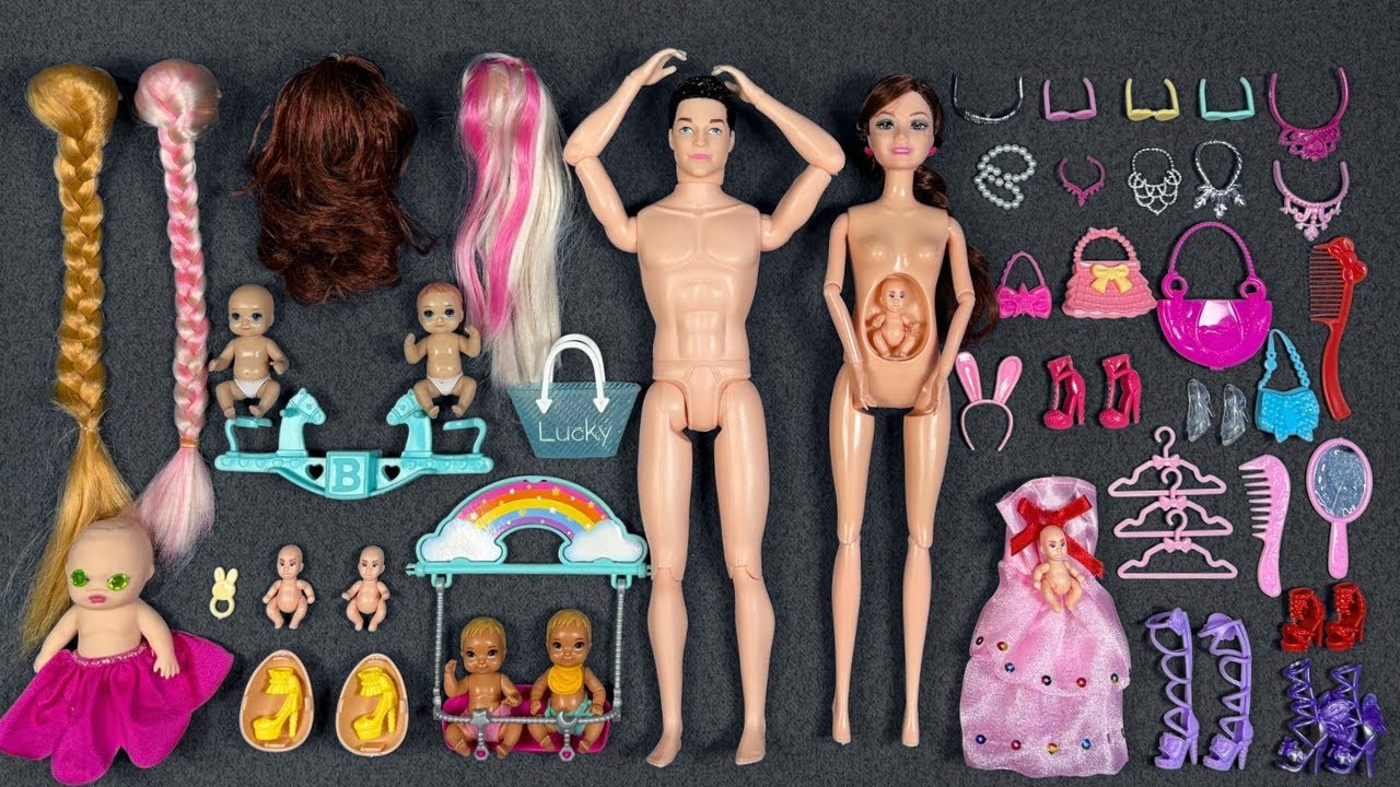 14 Minutes Satisfying with Unboxing Barbie Family Playset,Doll Dressup Set Toys ASMR | Review Toys