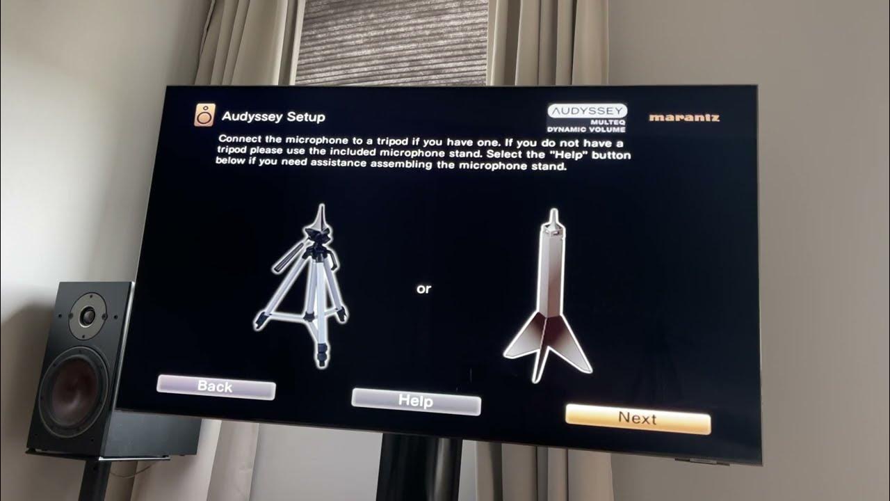 marantz nr1711 audyssey set up YouTube