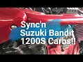 2001 Suzuki Bandit 1200S maintenance #3 - Carb sync'n