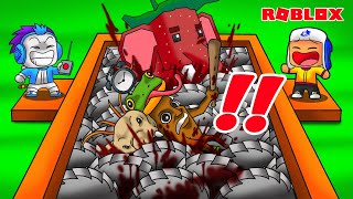 BABY DEL DAN MOCIL HANCURKAN BRAINROT SECRET DI MESIN GRINDER RAKSAKSA DI ROBLOX!!