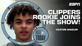 Keaton Wagler reacts to his warm welcome in the LA Clippers facility | NBA Today