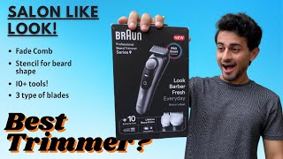 Braun Series 9 Professional Trimmer Bt9420 Best Beard Trimmer Review Electrical Unboxing
