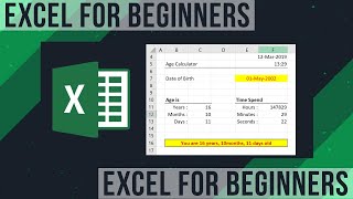 How To Calculate Difference Between Two Dates & Time - Excel for Beginners - 08